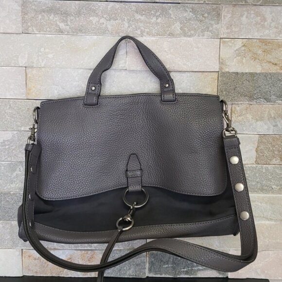 Rebecca Minkoff Medium Keith Suede & Leather Satchel - Picture 6 of 9
